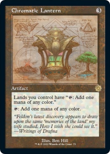 Chromatic lantern - lantern, (schematic)